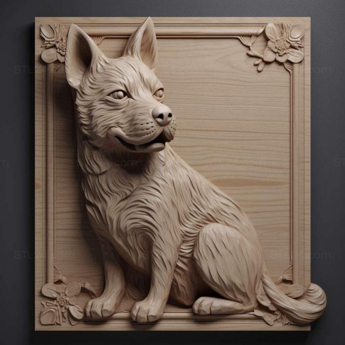 Природа и животные (Собака Ка де бо 1, NATURE_3077) 3D модель для ЧПУ станка